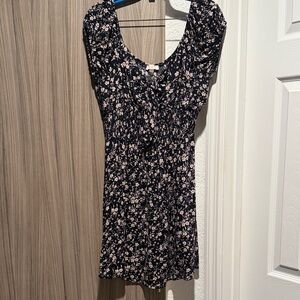 Floral Scoop-Neck Women's Dress